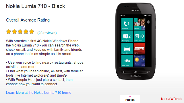 T-Mobile Nokia Lumia 710 Getting Great Reviews T-Mobile Nokia Lumia 710 Getting Great Reviews