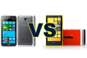 Nokia Lumia 920 versus Samsung Ativ S Nokia Lumia 920 versus Samsung Ativ S